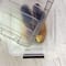 IRIS® Stack & Pull™ Clear Storage Box with Gray Lid